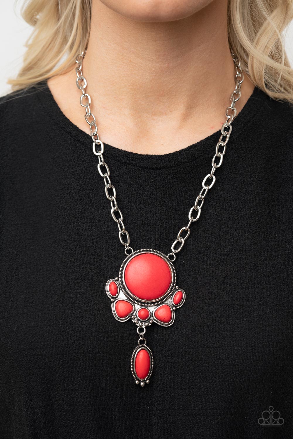 Paparazzi Accessories - Geographically Gorgeous - Red Necklace