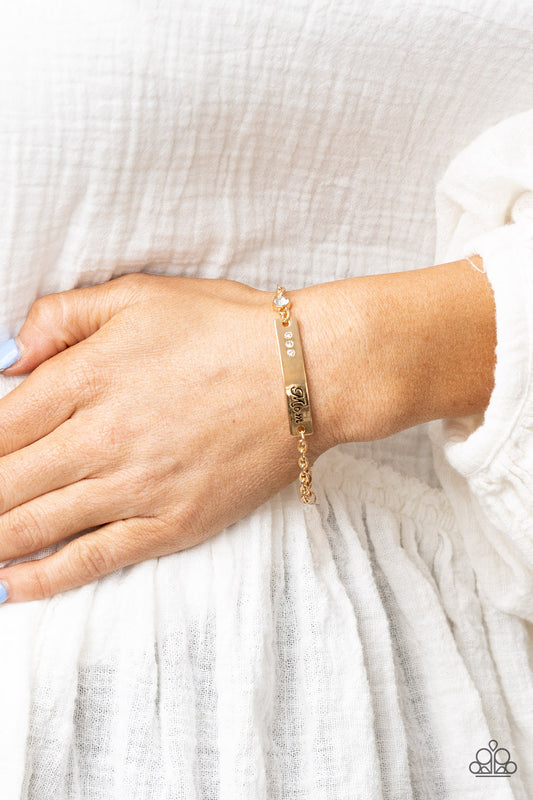 Paparazzi Accessories -Mom Always Knows - Gold Bracelet