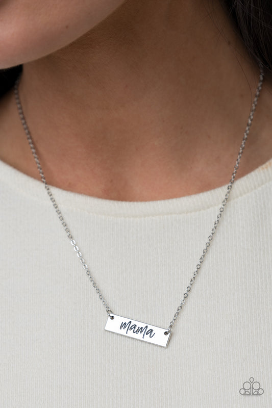 Paparazzi Accessories - Blessed Mama - Silver Necklace