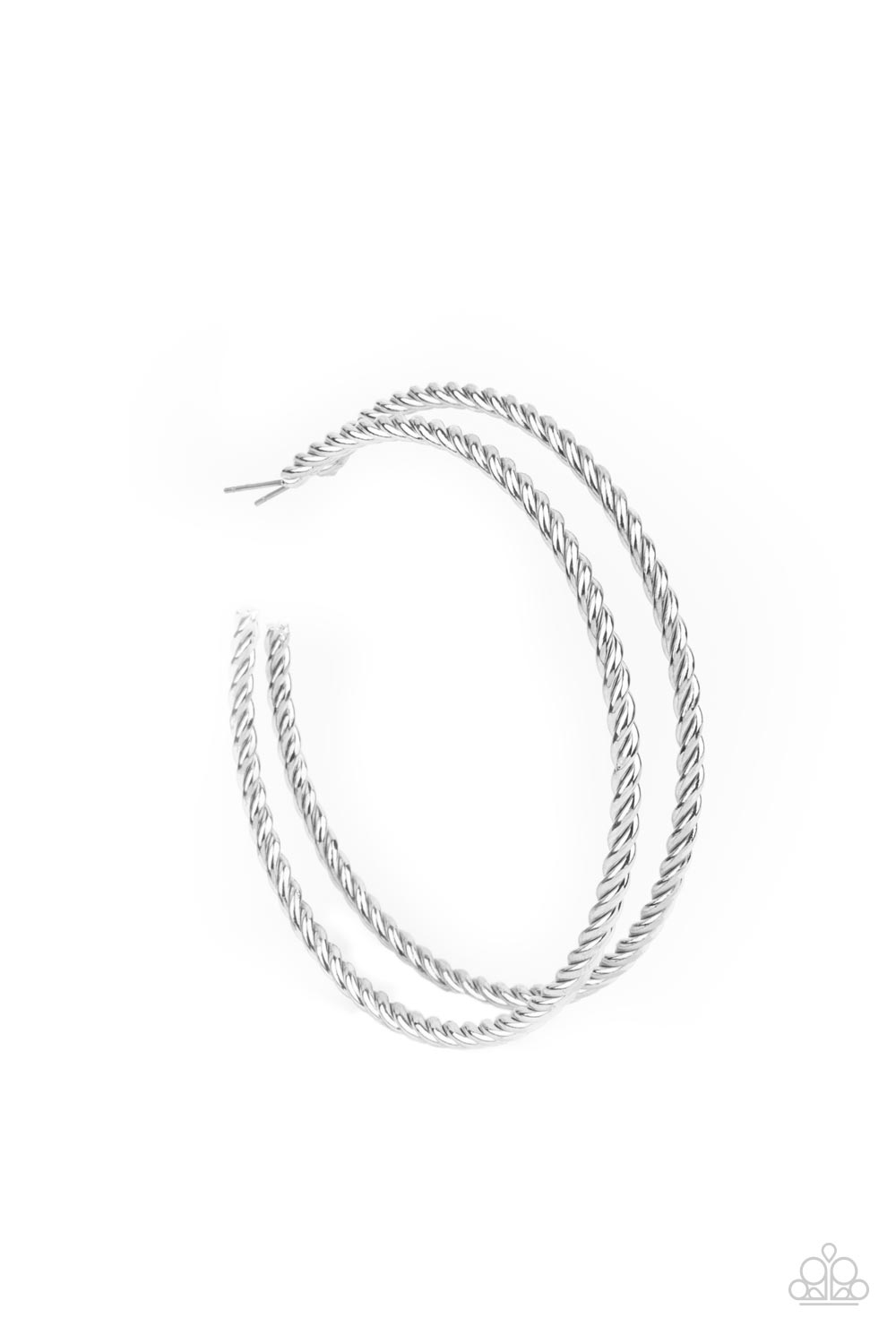 Paparazzi Accessories - Resist The Twist - Silver Earring