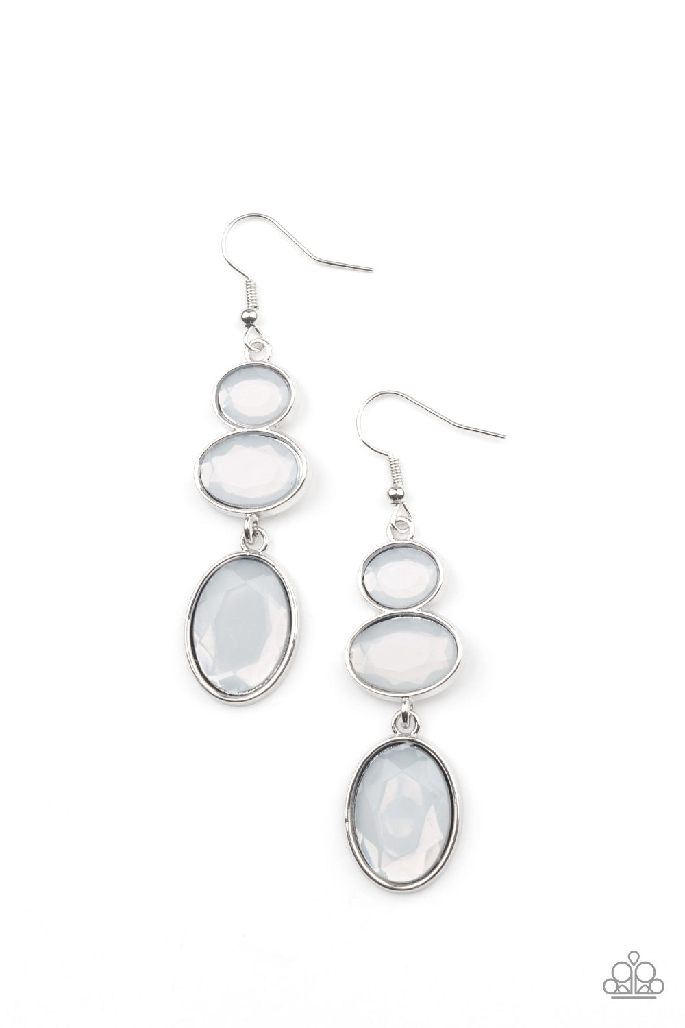 Paparazzi Accessories - Tiers Of Tranquility - White Earring