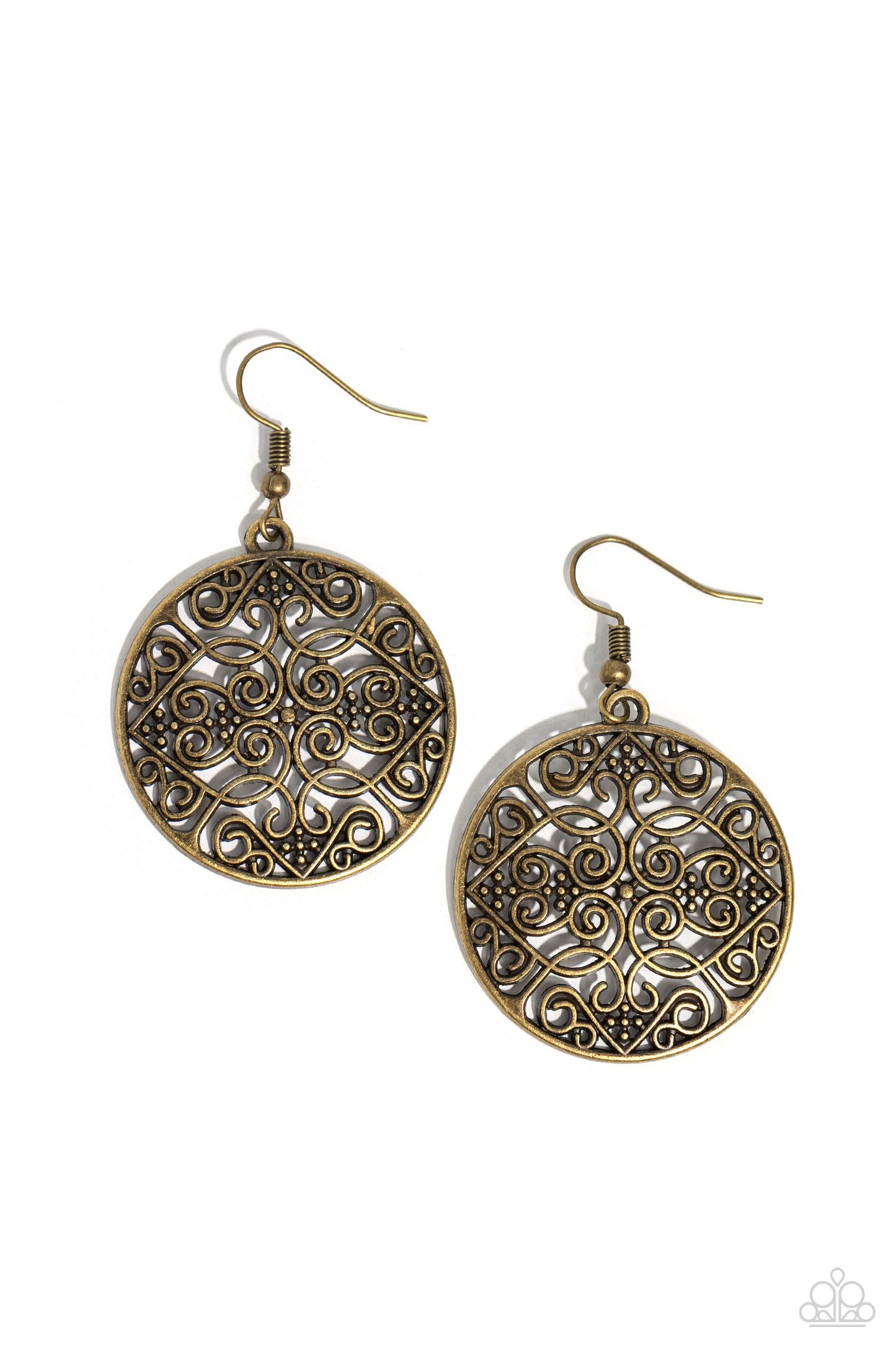 Paparazzi Accessories - Dubai Décor - Brass Earring