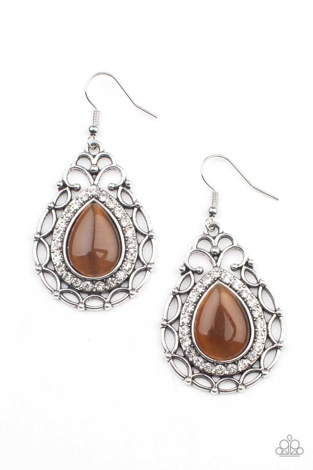 Paparazzi Accessories - Endlessly Enchanting - Brown Earring