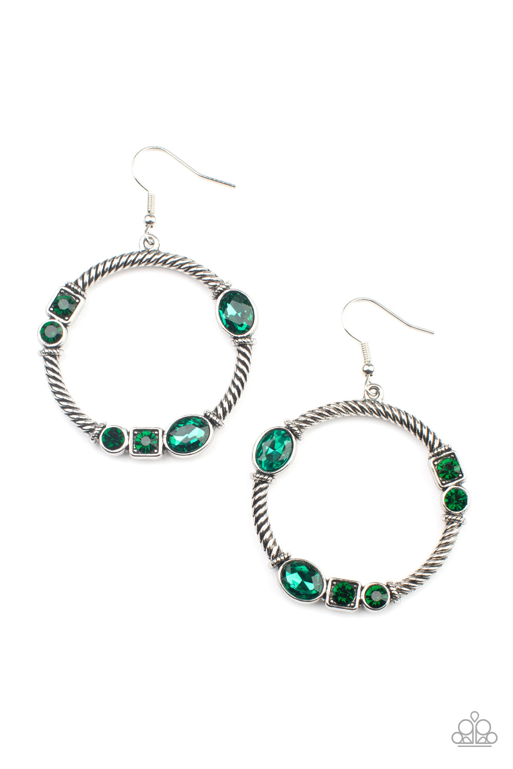 Paparazzi Accessories - Glamorous Garland - Green Earring