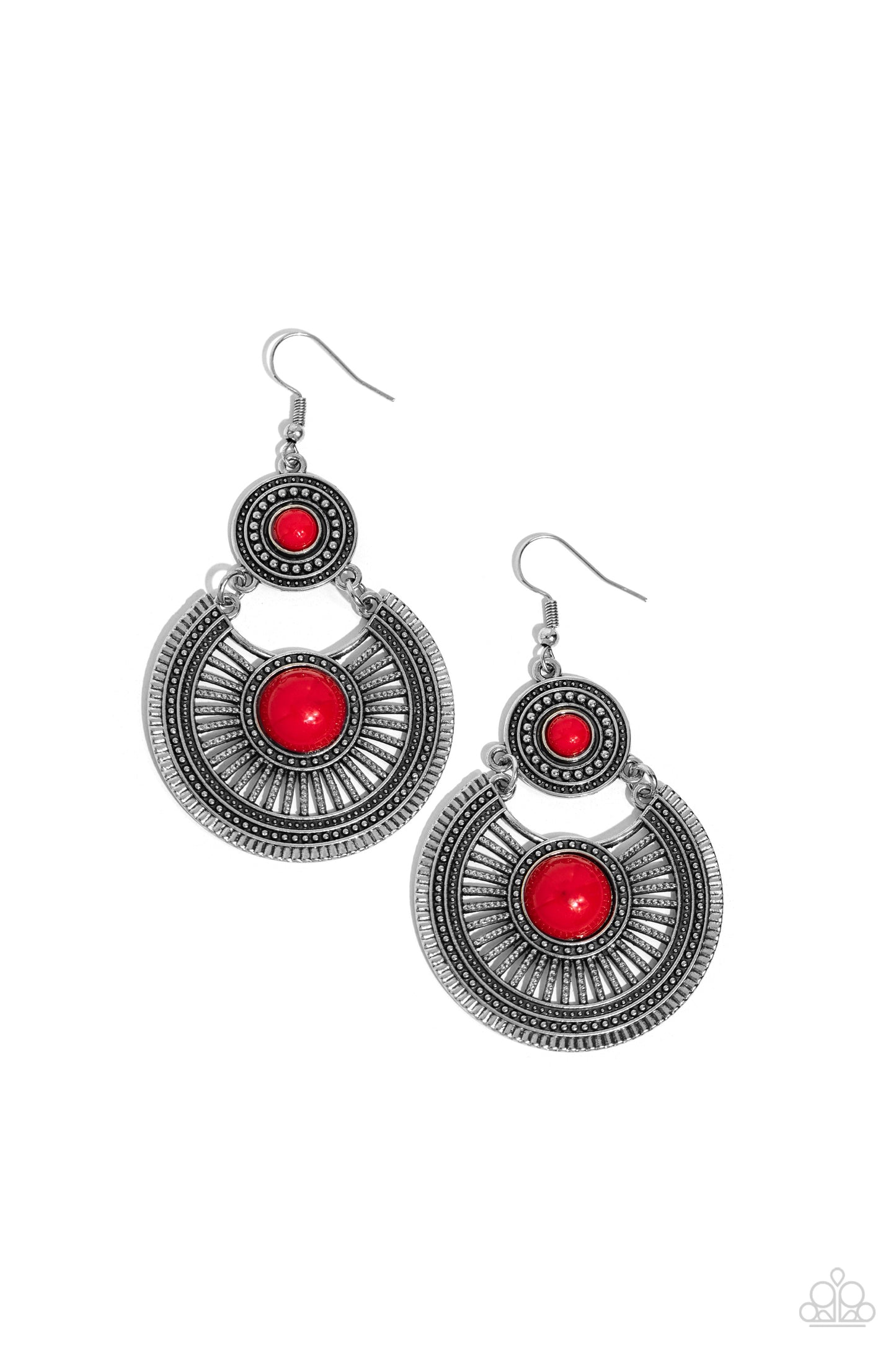 Paparazzi Accessories - A Wild Bunch - Red Earring