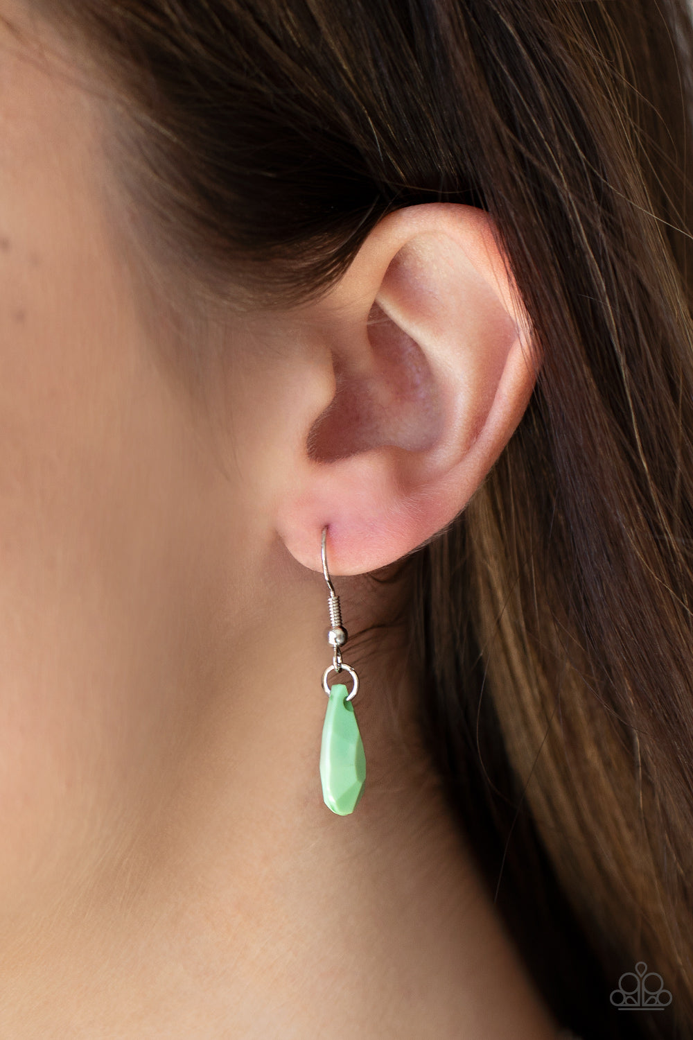 Paparazzi Accessories - DROPLET Like Its Hot - Green Necklace