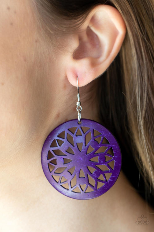 Paparazzi Accessories - Ocean Canopy - Purple Earring