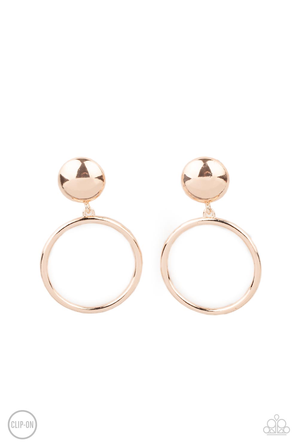 Paparazzi Accessories - Classic Candescence - Rose Gold Earrings