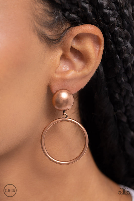 Paparazzi Accessories - Classic Candescence - Copper Earring