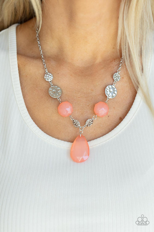 Paparazzi Accessories - DEW What You Wanna DEW - Orange Necklace