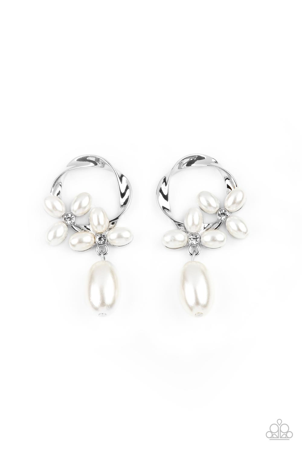 Paparazzi Accessories - Elegant Expo - White Earring