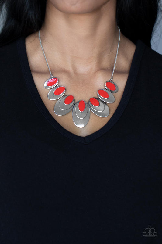 Paparazzi Accessories - Endless Eclipse - Red Necklace