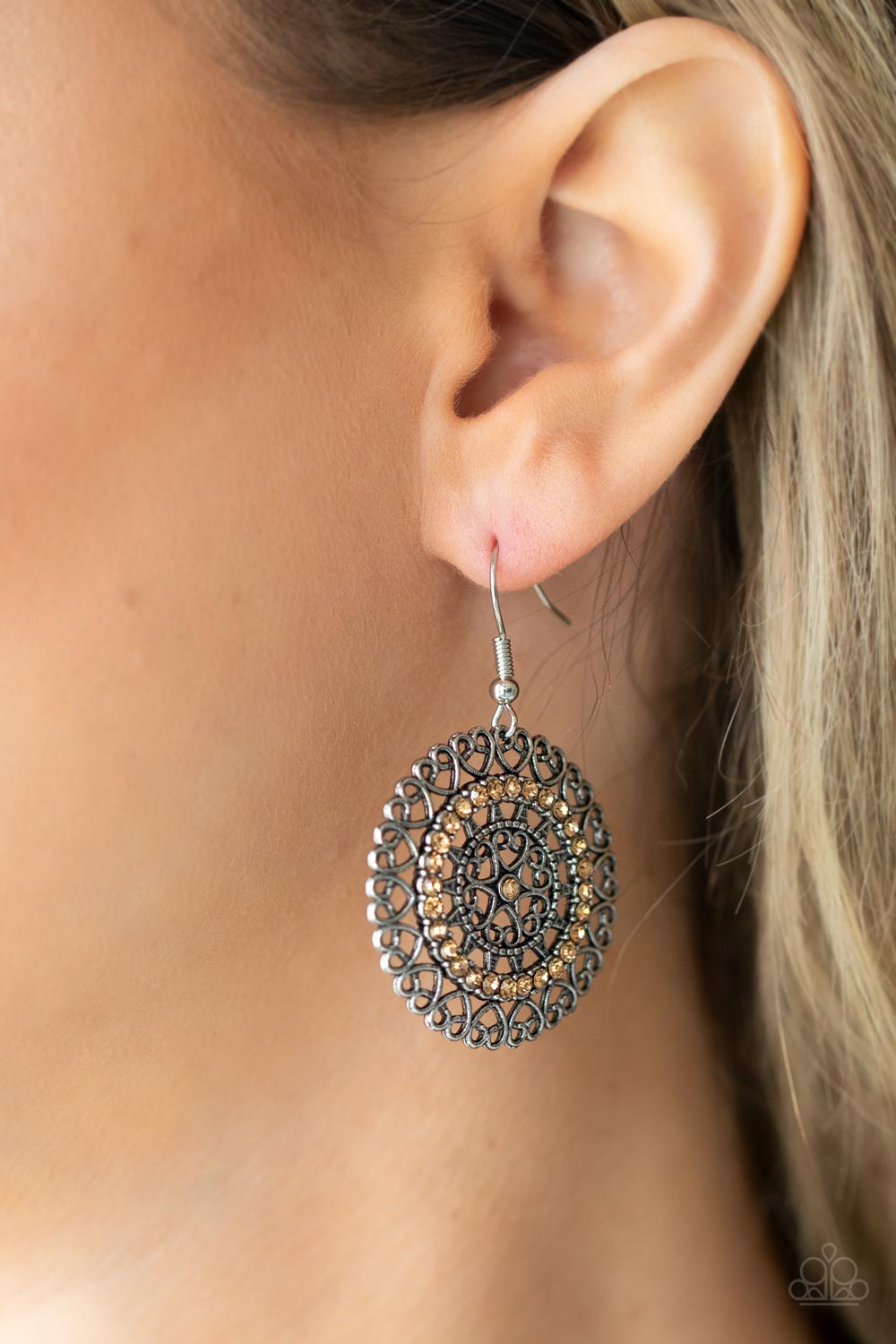 Paparazzi Accessories - Fairytale Finale - Brown Earring