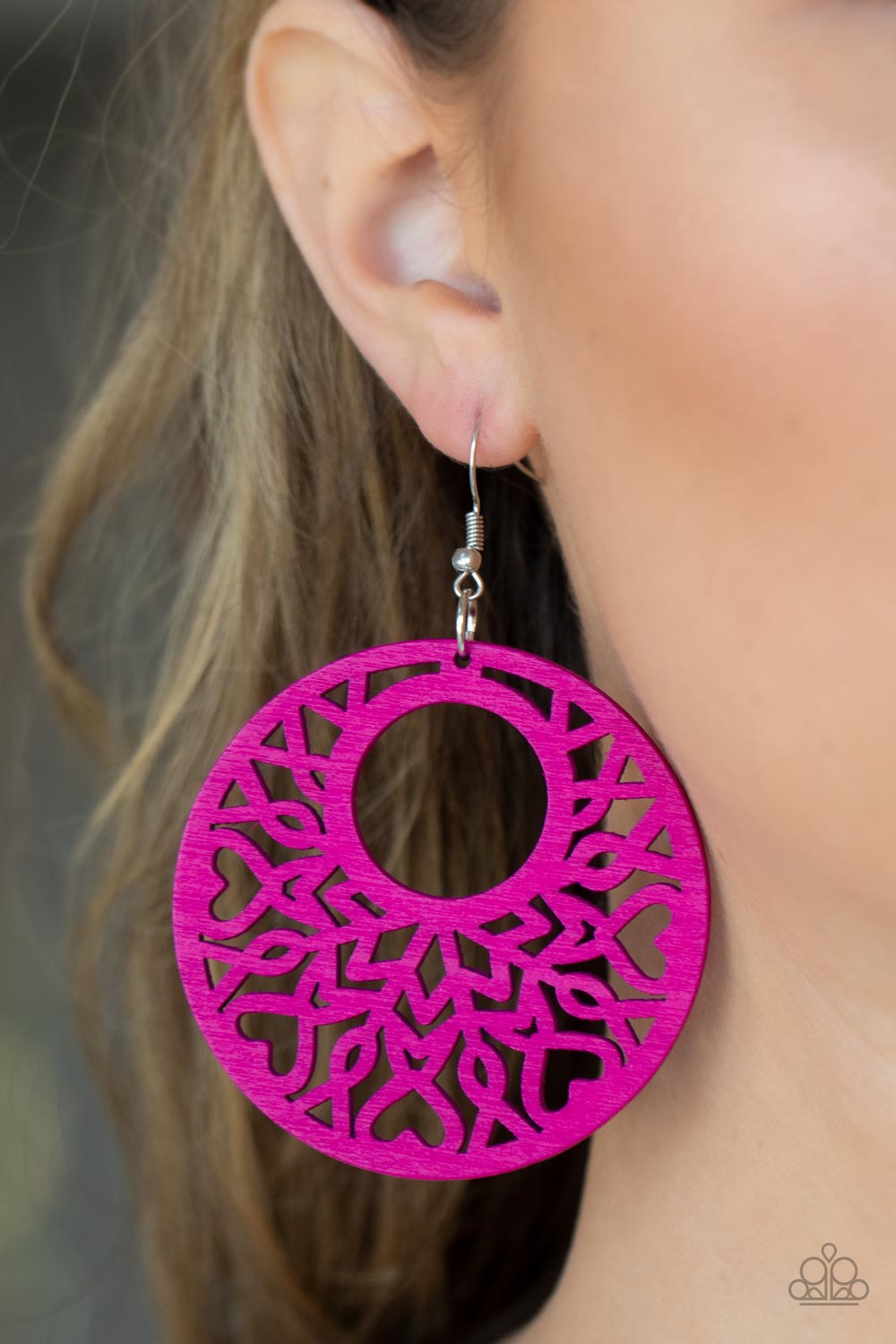 Paparazzi Accessories - Tropical Reef - Pink Earring