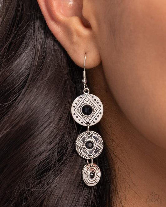 Paparazzi Accessories - Totem Temptress - Black Earring