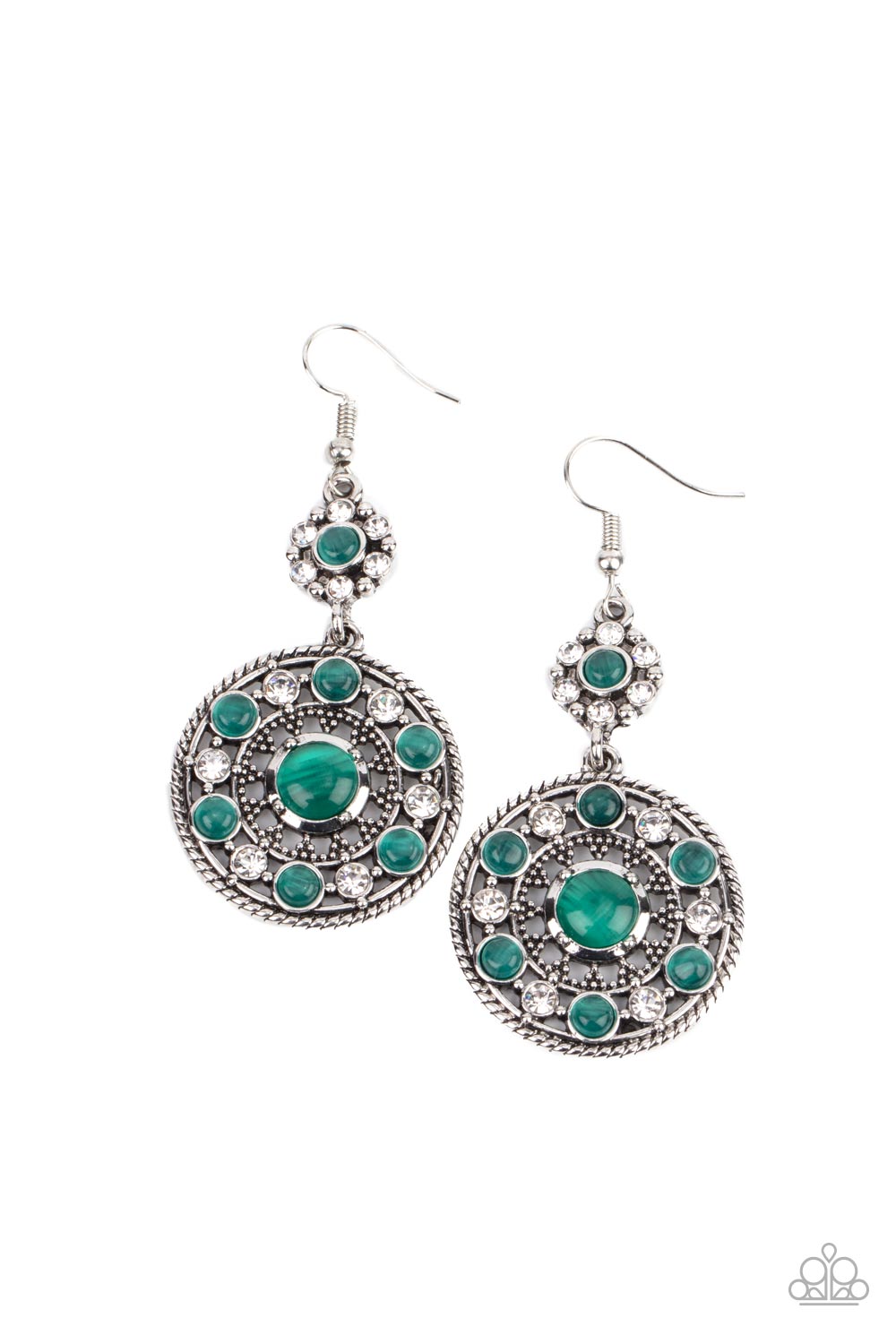 Paparazzi Accessories - Party at My PALACE - Green Earring