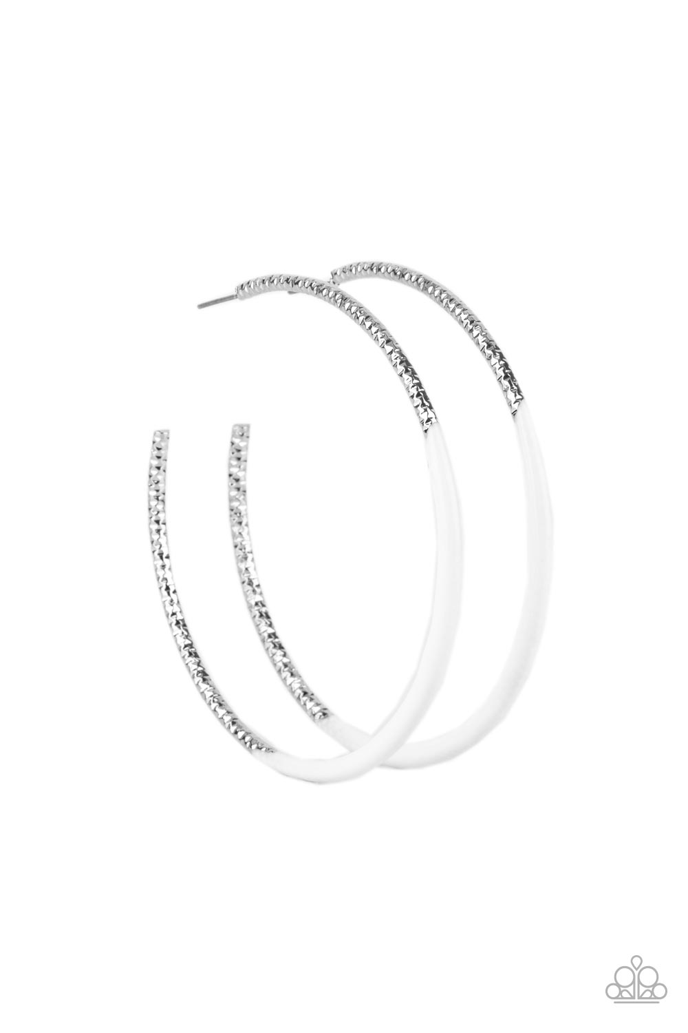 Paparazzi Accessories - DIP, DIP, Hooray! - White Earring