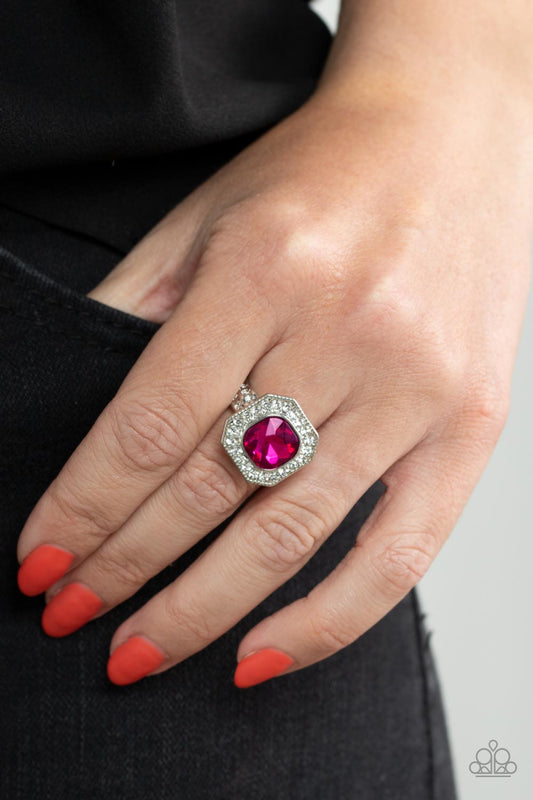 Paparazzi Accessories - Title Match - Pink Ring