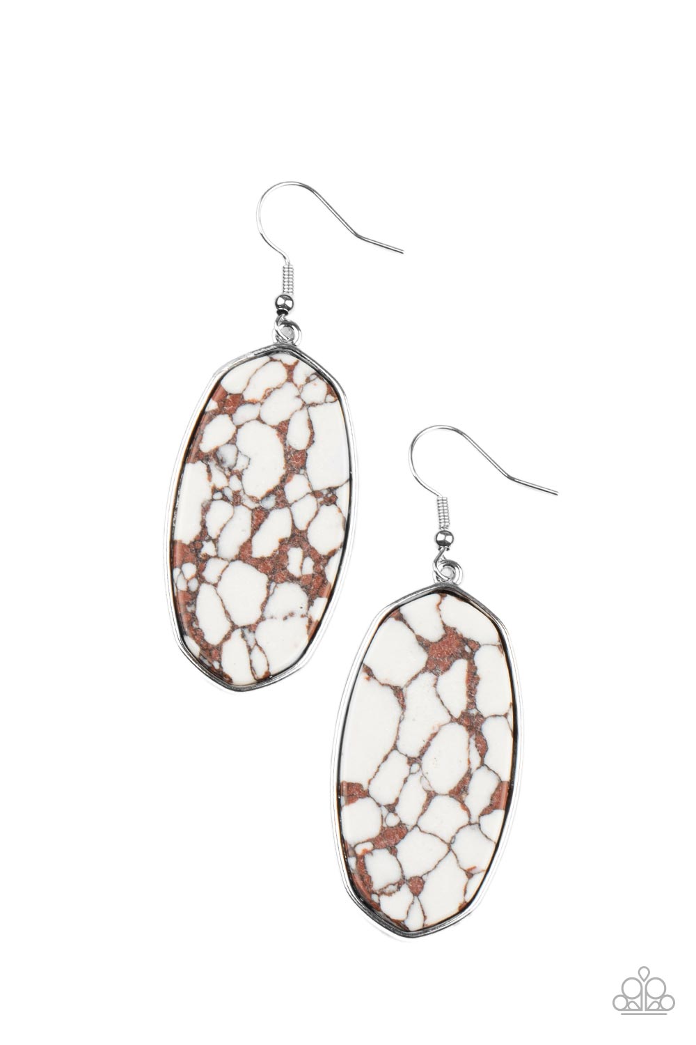 Paparazzi Accessories - Stone Sculptures - Brown Earring