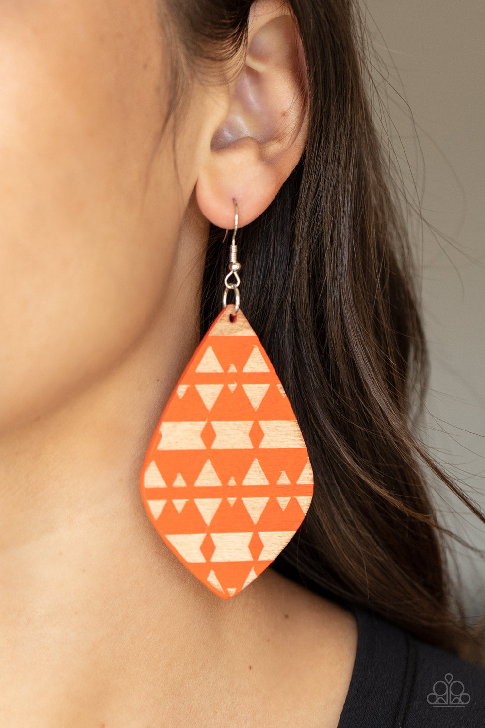 Paparazzi Accessories - Zimbabwe Zoo - Orange Earring