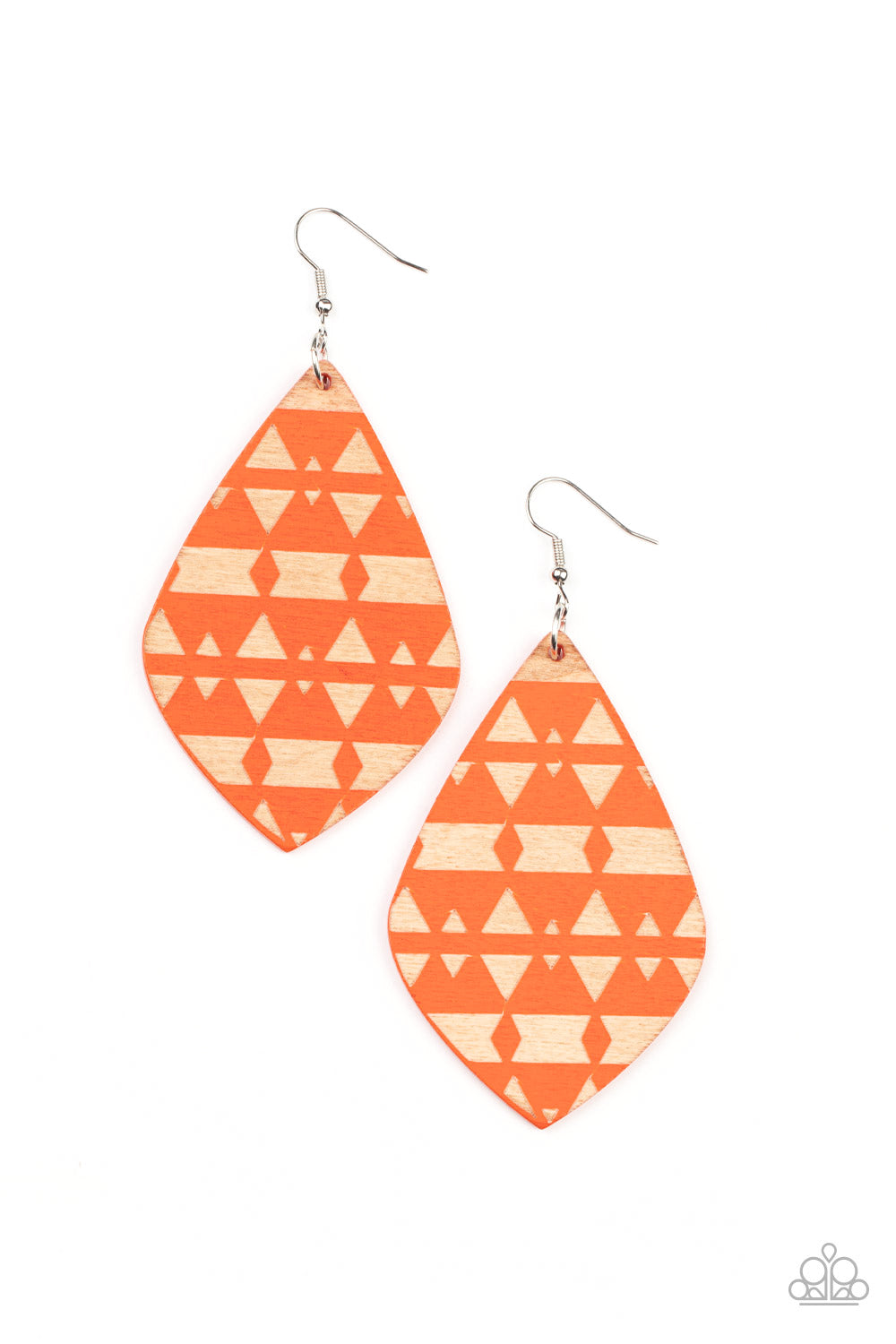 Paparazzi Accessories - Zimbabwe Zoo - Orange Earring