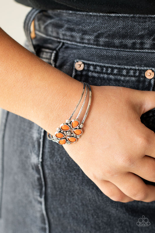 Paparazzi Accessoires - Taj Mahal Meadow - Orange Bracelet