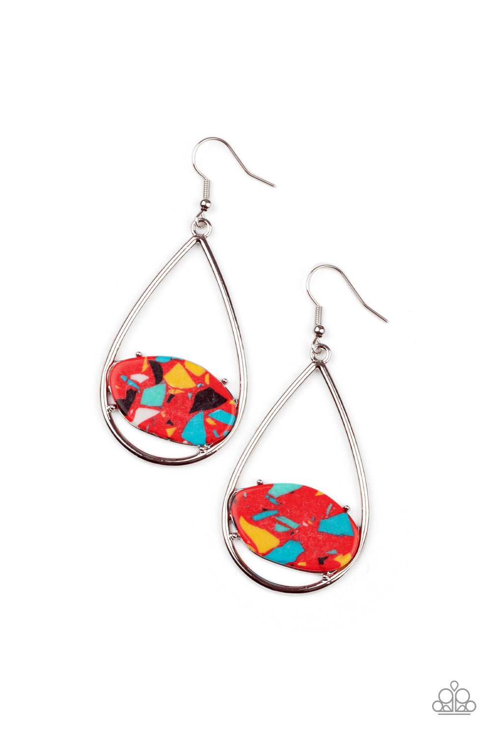 Paparazzi Accessories - Tropical Terrazzo - Red Earring