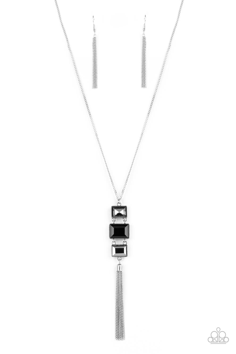 Paparazzi Accessories - Uptown Totem - Black Necklace