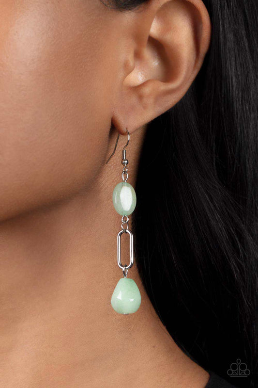 Paparazzi Accessories - Stone Apothecary - Green Earring