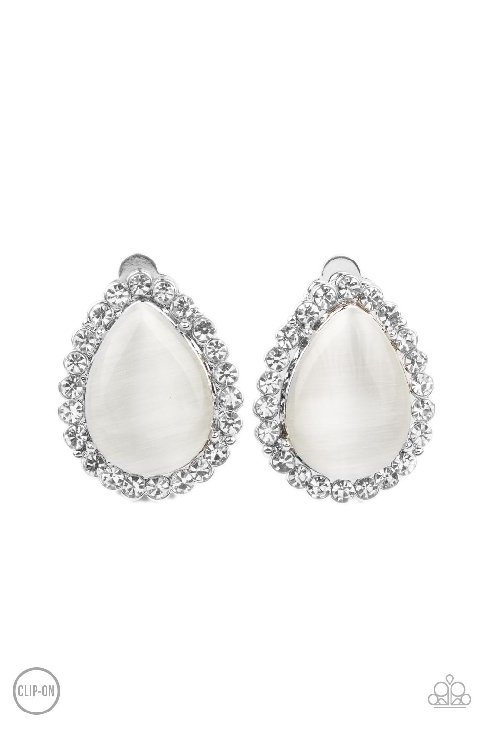 Paparazzi Accessories - Downright Demure - White Earring