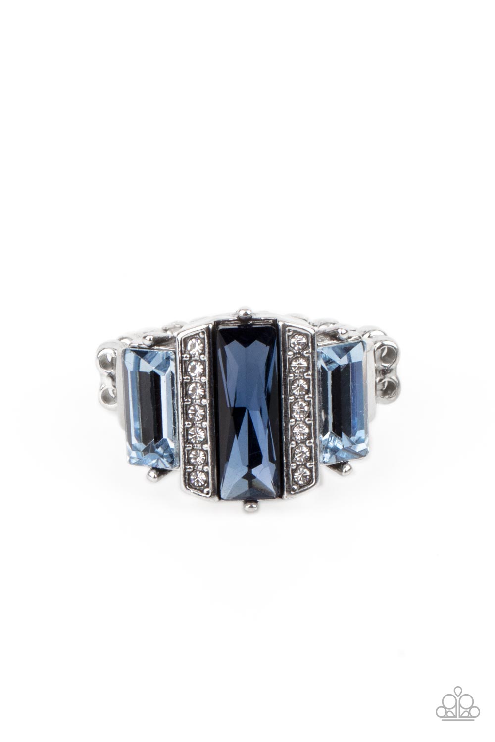 Paparazzi Accessories - A GLITZY Verdict - Blue Ring