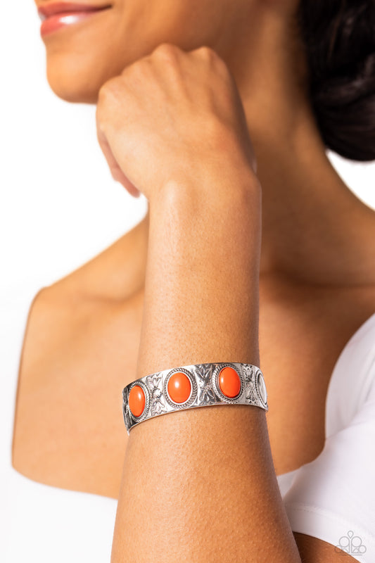 Paparazzi Accessories - Next POP Model - Orange Bracelet