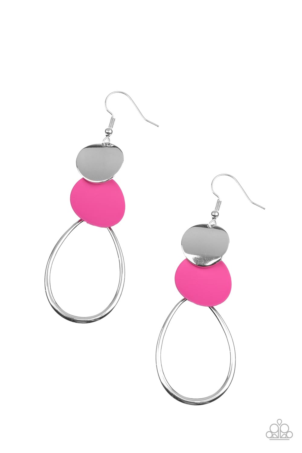 Paparazzi Accessories - Retro Reception - Pink Earring