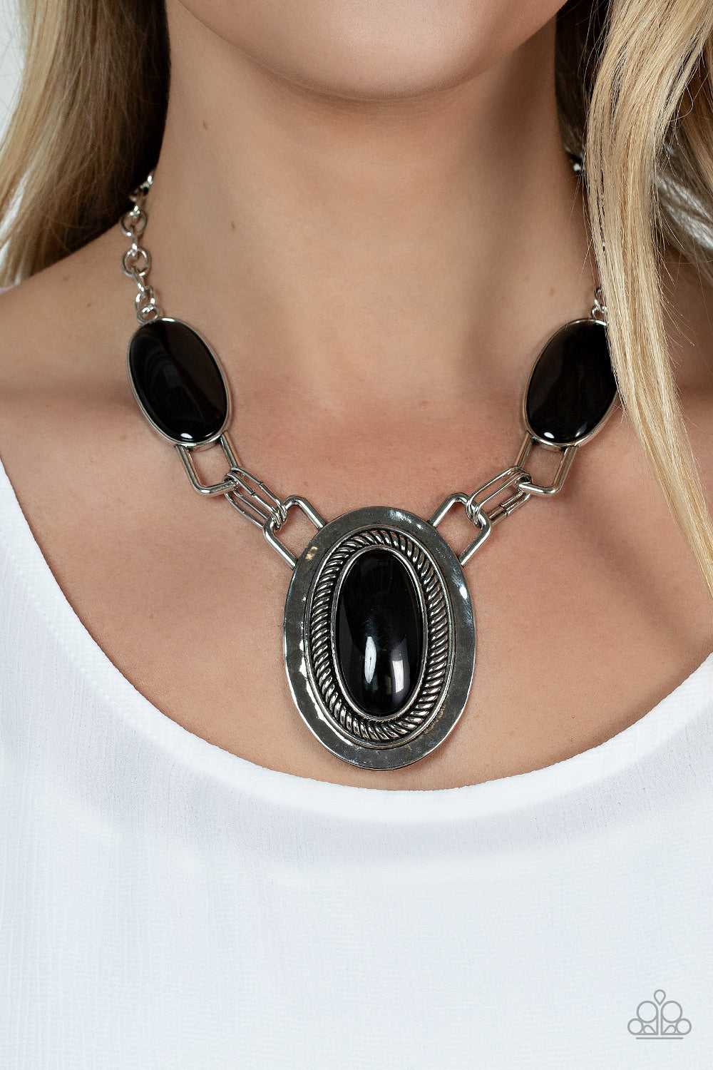 Paparazzi Accessories - Count to TENACIOUS - Black Necklace