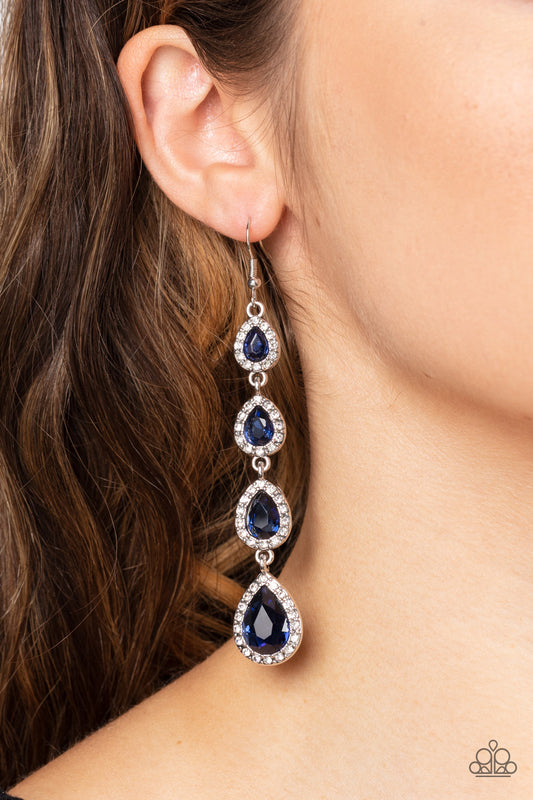 Paparazzi Accessories - Confidently Classy - Blue Earring