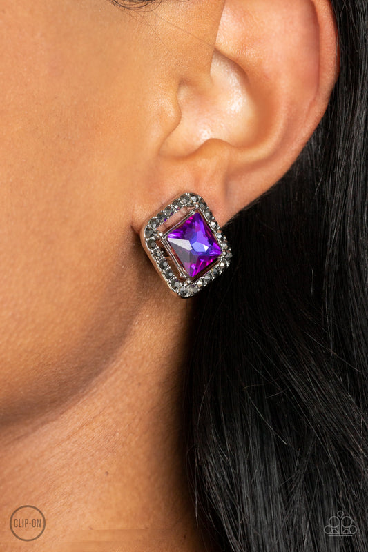 Paparazzi Accessories - Cosmic Catwalk - Purple Earring