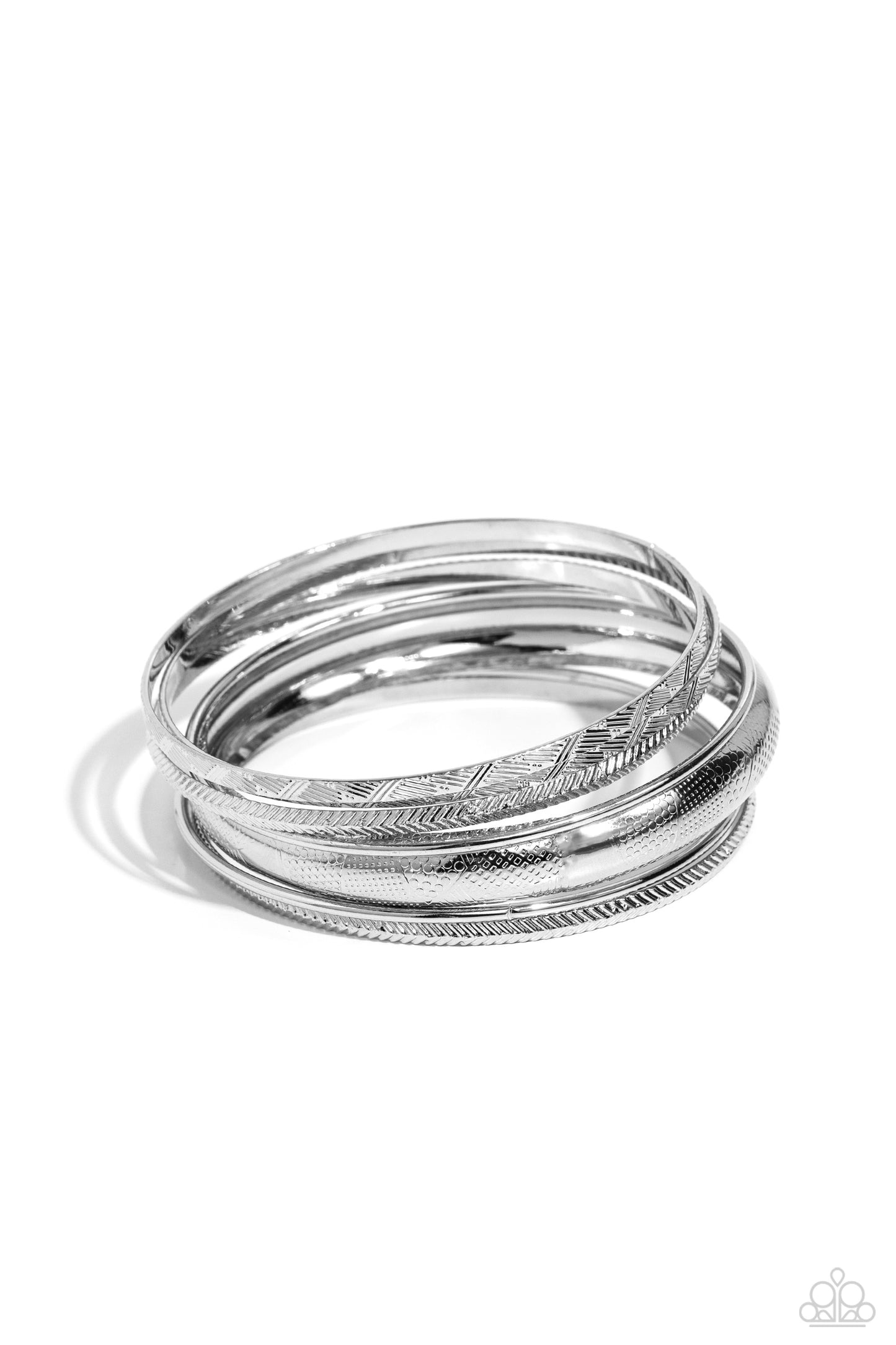 Paparazzi Accessories - Stackable Stunner - Silver Bracelet