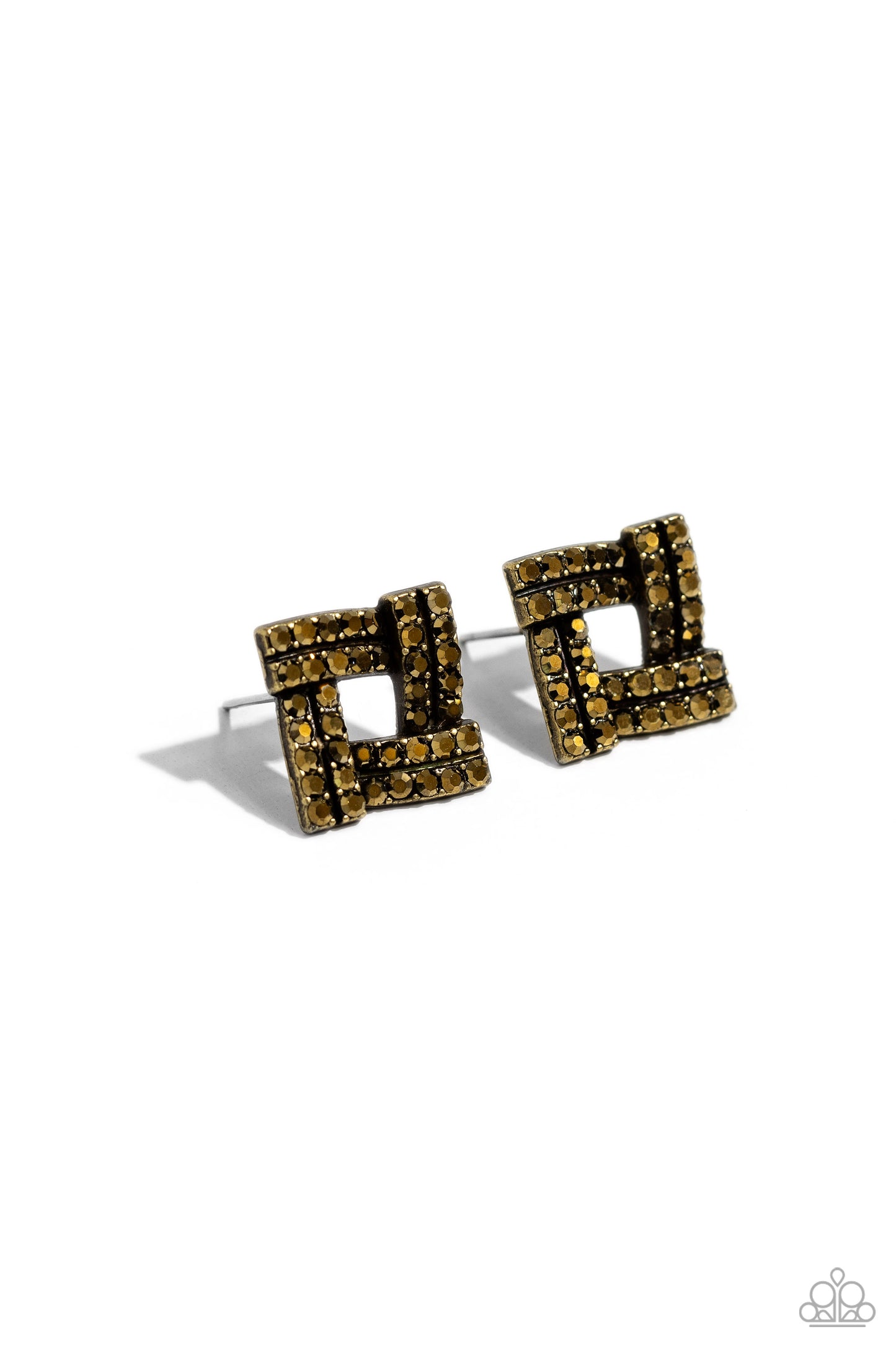 Paparazzi Accessories - Times Square Scandalous - Brass Earring