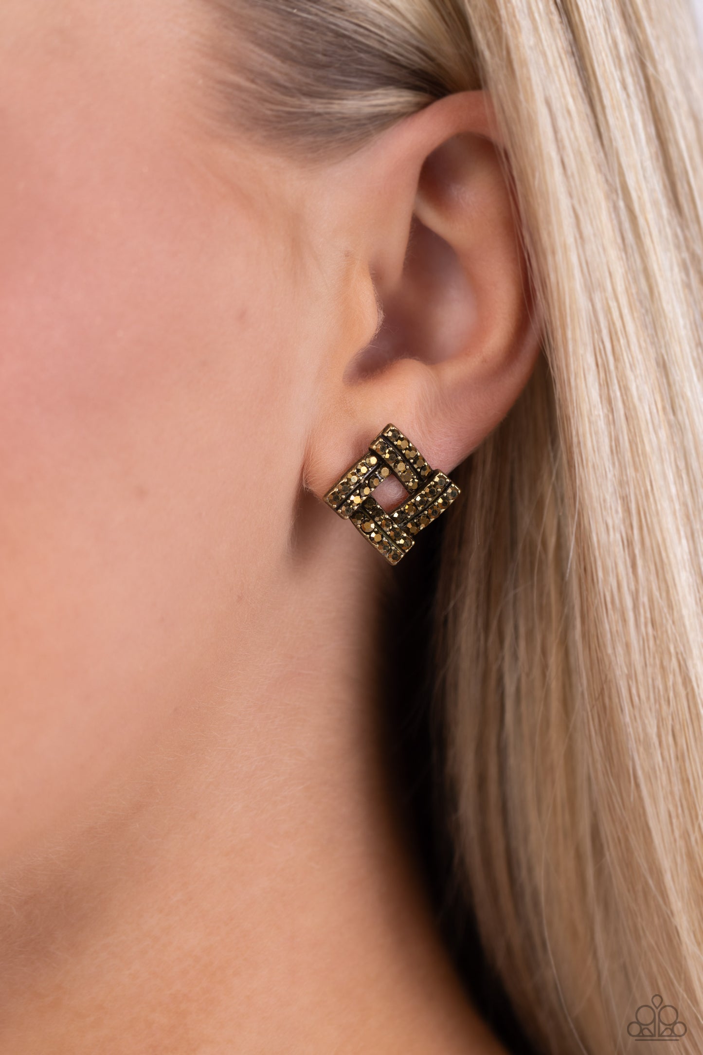 Paparazzi Accessories - Times Square Scandalous - Brass Earring