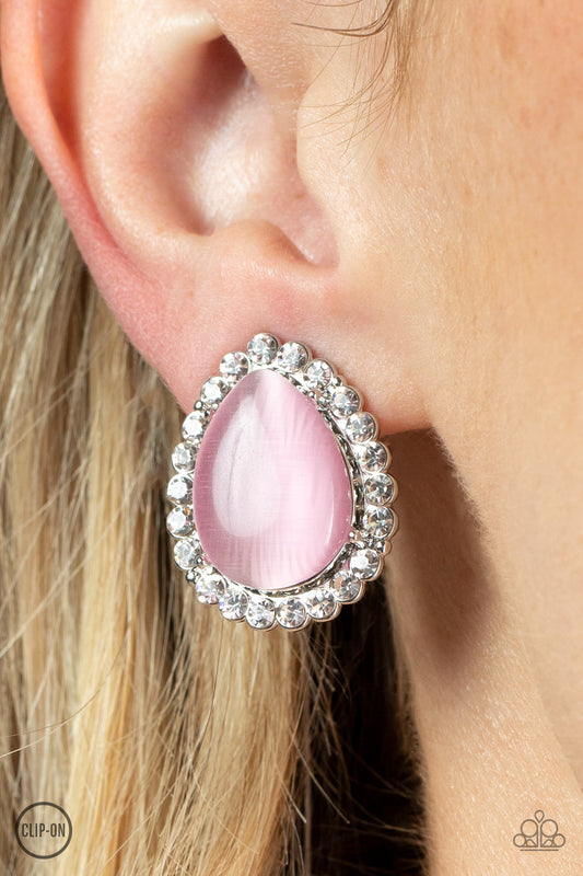 Paparazzi Accessories - Downright Demure - Pink Earrig