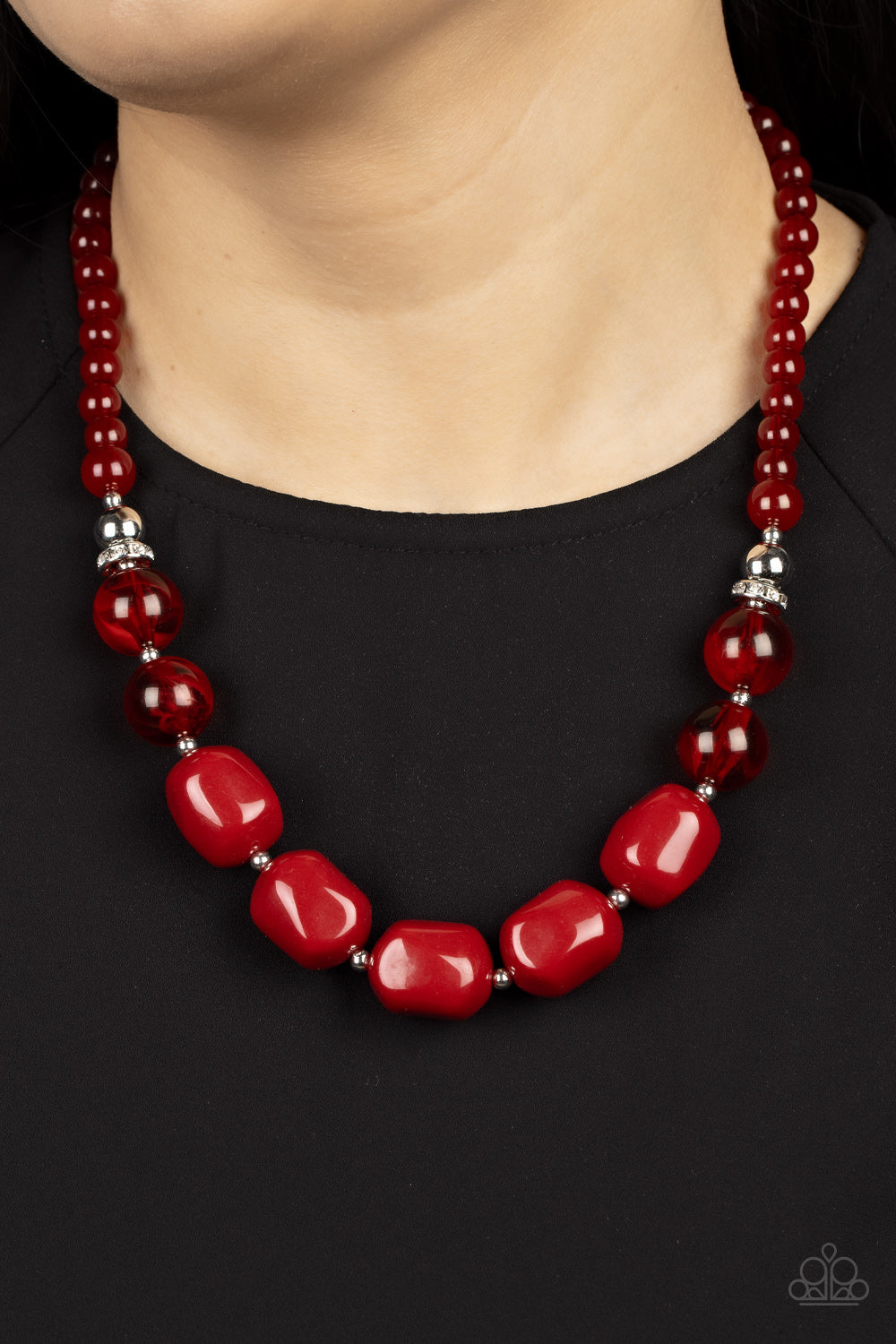 Paparazzi Accessories - Ten Out of TENACIOUS - Red Necklace