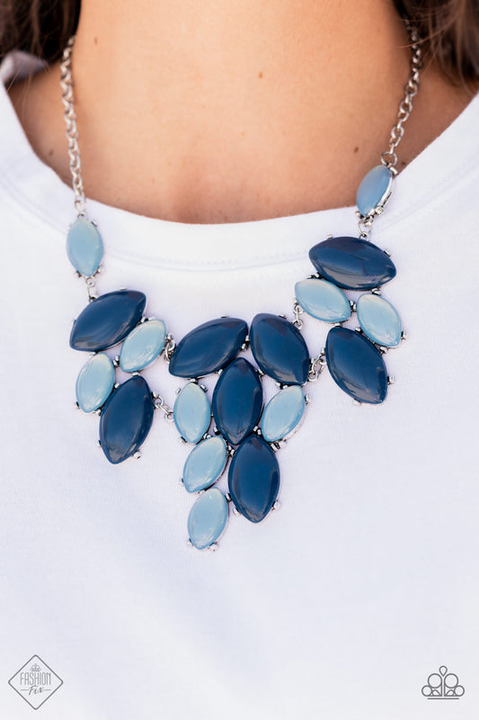 Paparazzi Accessories - Date Night Nouveau - Blue Necklace