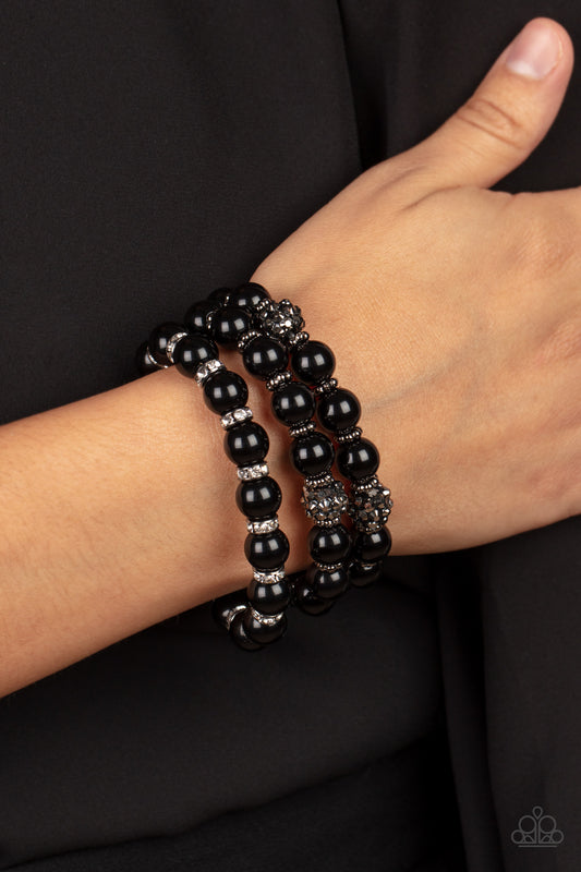 Paparazzi Accessories - Poshly Packing - Black Bracelet