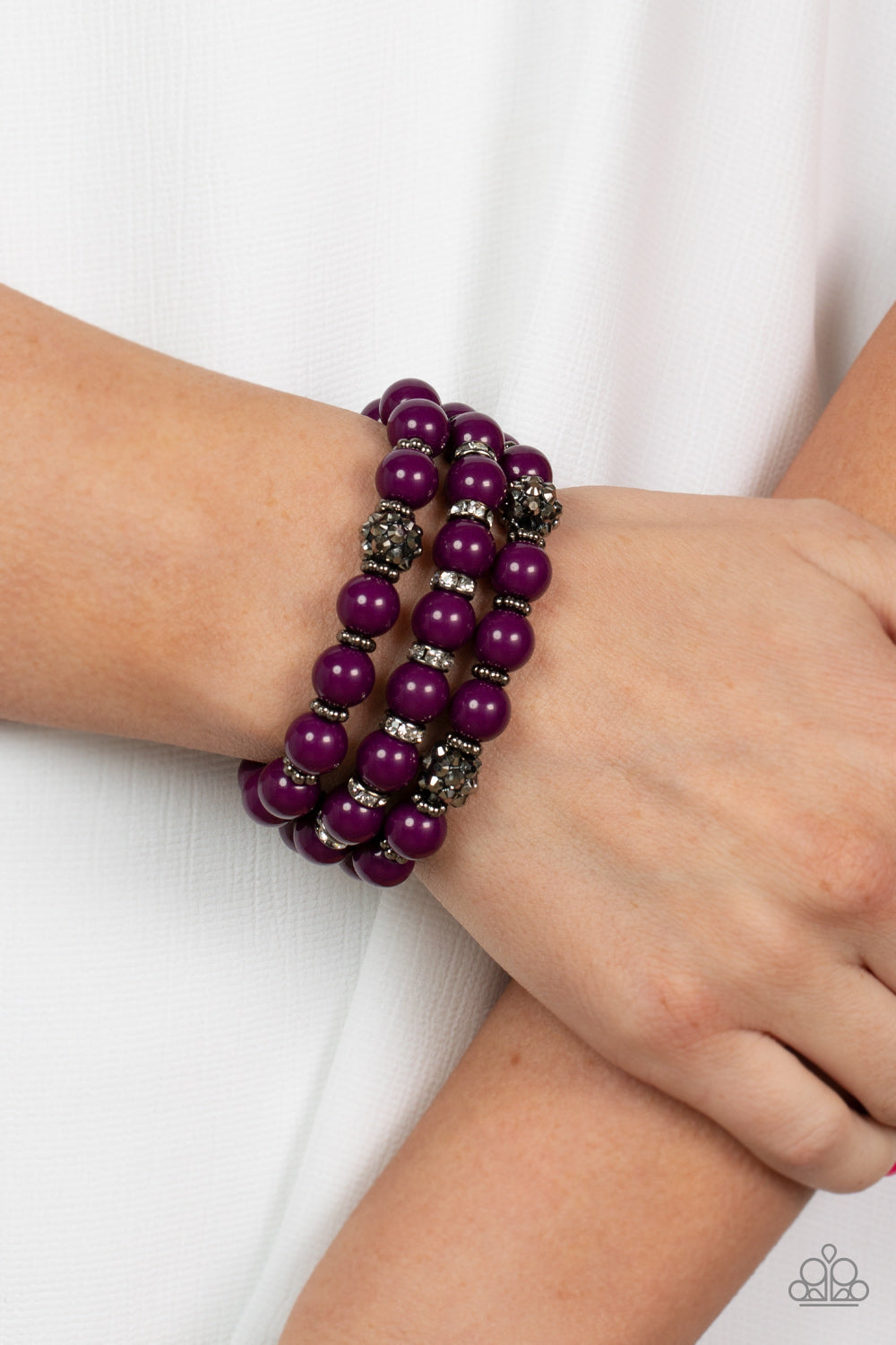 Paparazzi Accessories - Poshly Packing - Purple Bracelet