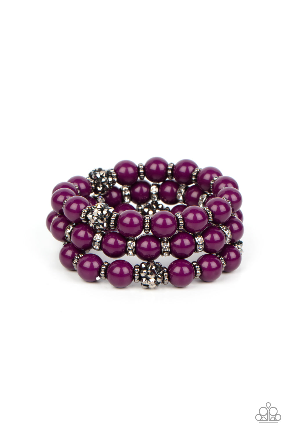 Paparazzi Accessories - Poshly Packing - Purple Bracelet