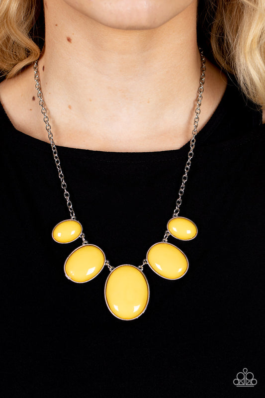 Paparazzi Accessories - Vivacious Vanity - Yellow Necklace