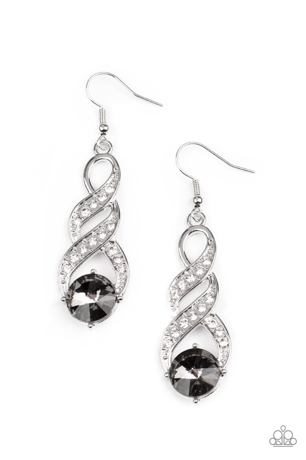 Paparazzi Accessories - High-Ranking Royalty - Silver Earring