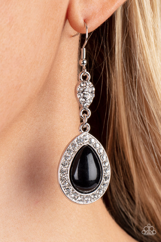 Paparazzi Accessories - Elite Elegance - Black Earring