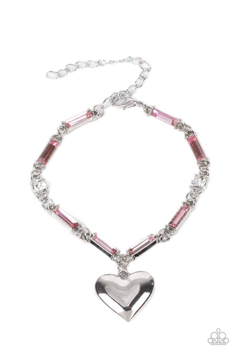 Paparazzi Accessories - Sweetheart Secrets - Pink Bracelet