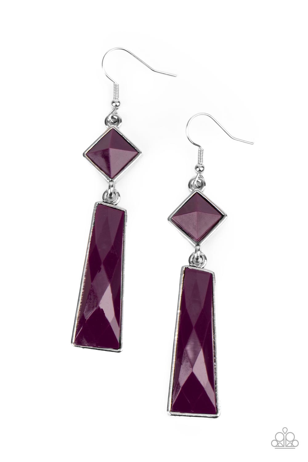 Paparazzi Accessories - Hollywood Harmony - Purple Earring